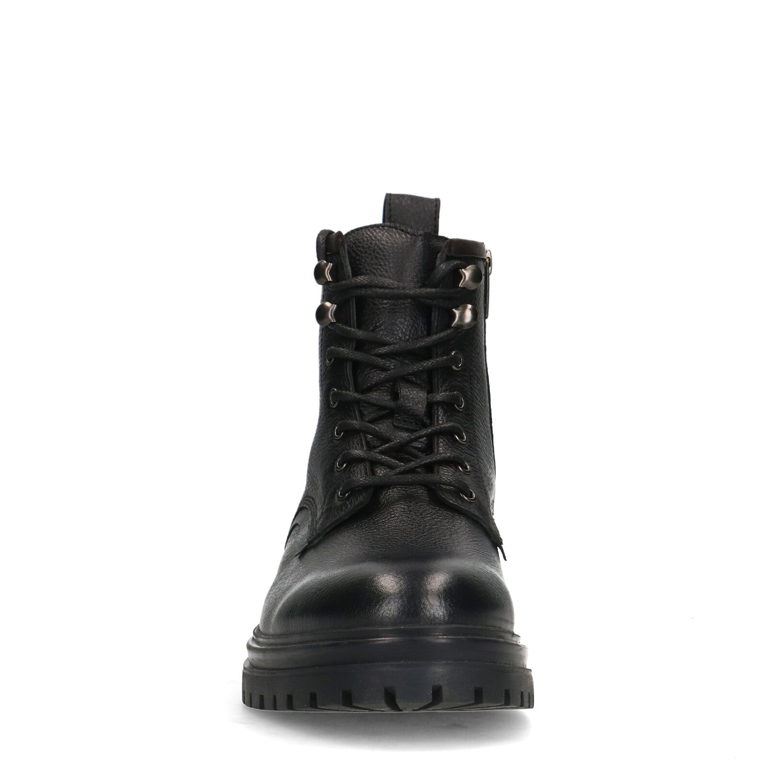 Zwarte leren veterboots
