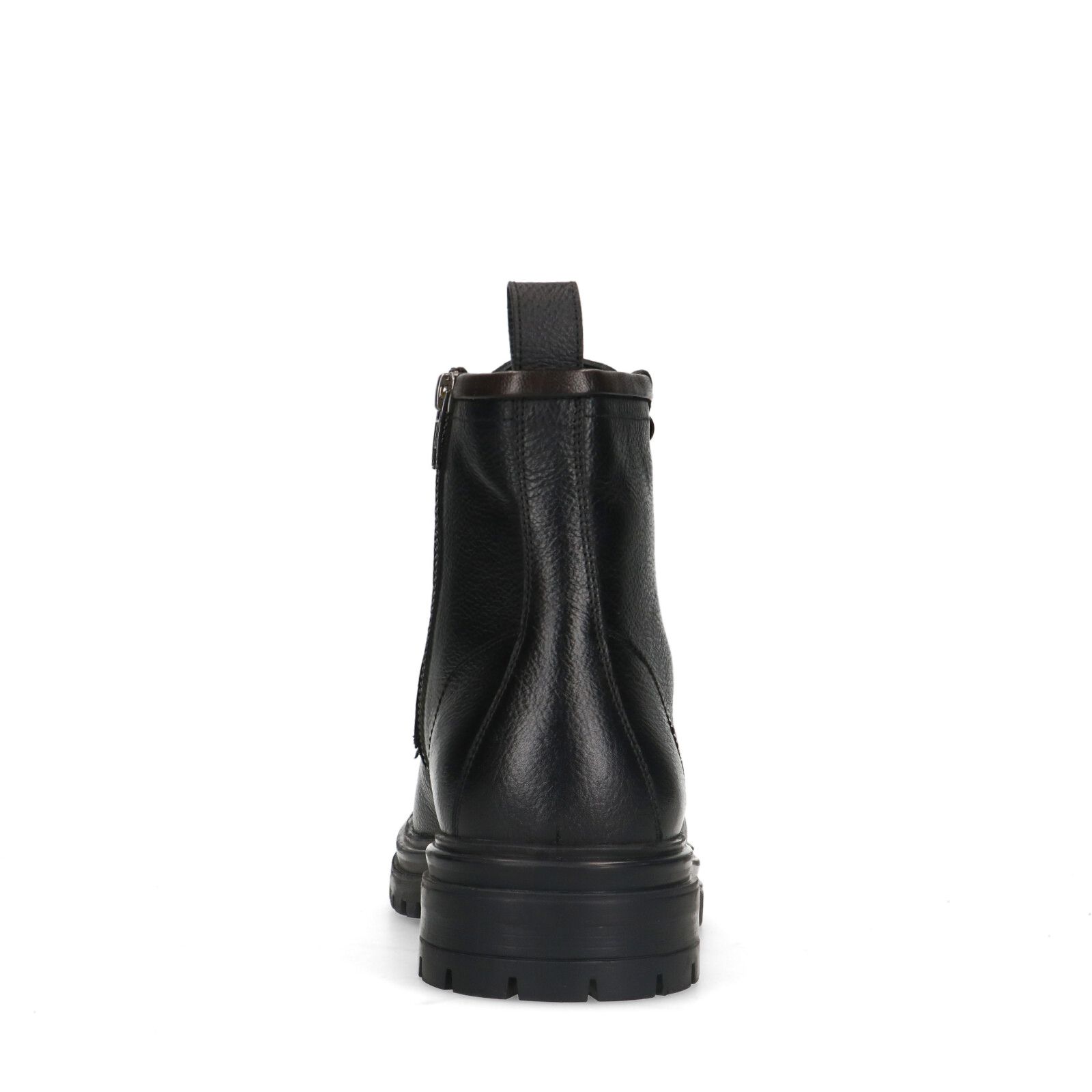Zwarte leren veterboots