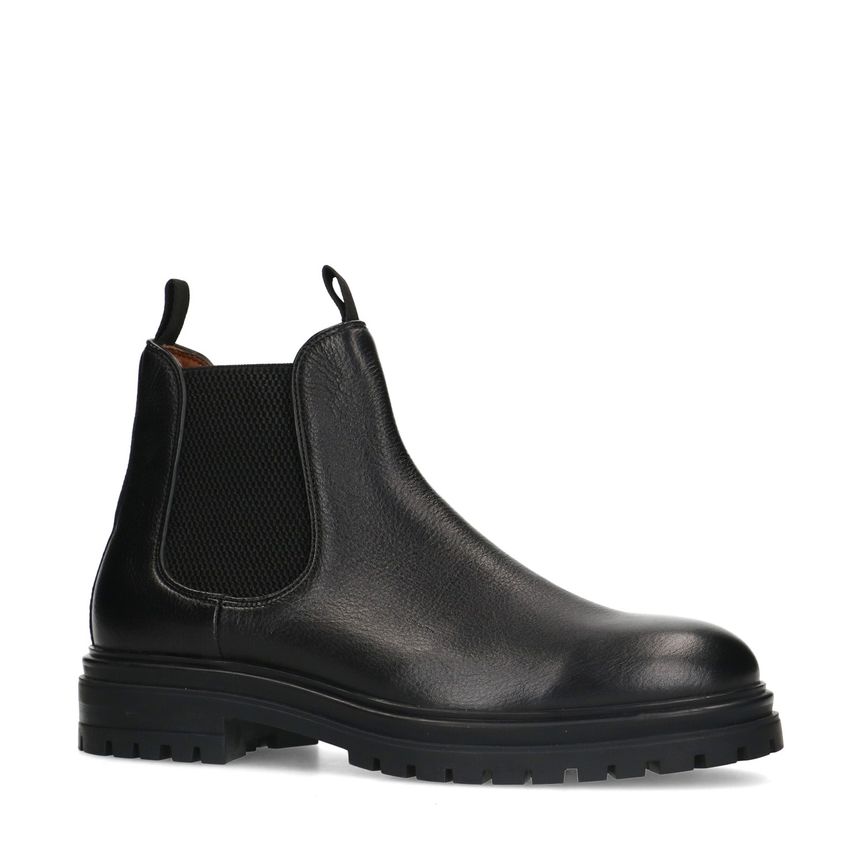 Schwarze Chelsea Boots aus Leder