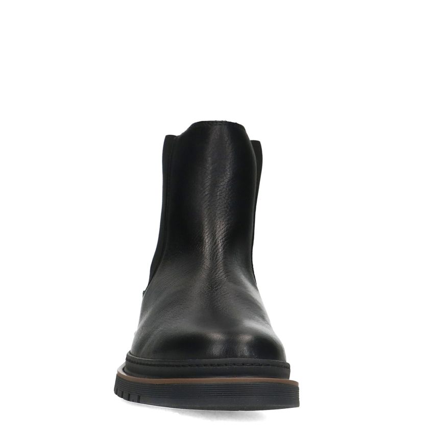 Zwarte leren chelsea boots