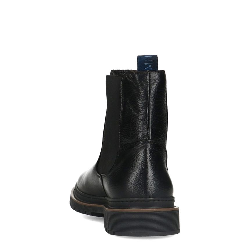 Zwarte leren chelsea boots