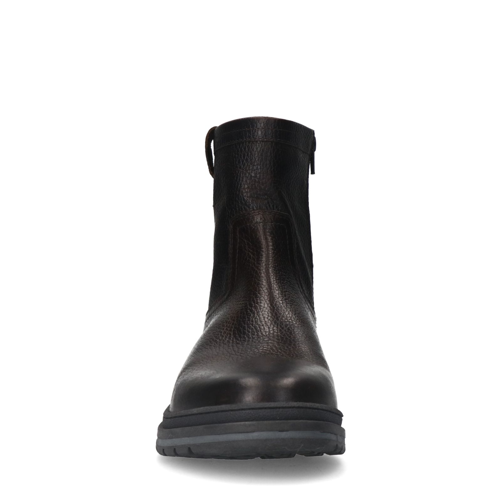 Donkerbruine leren boots