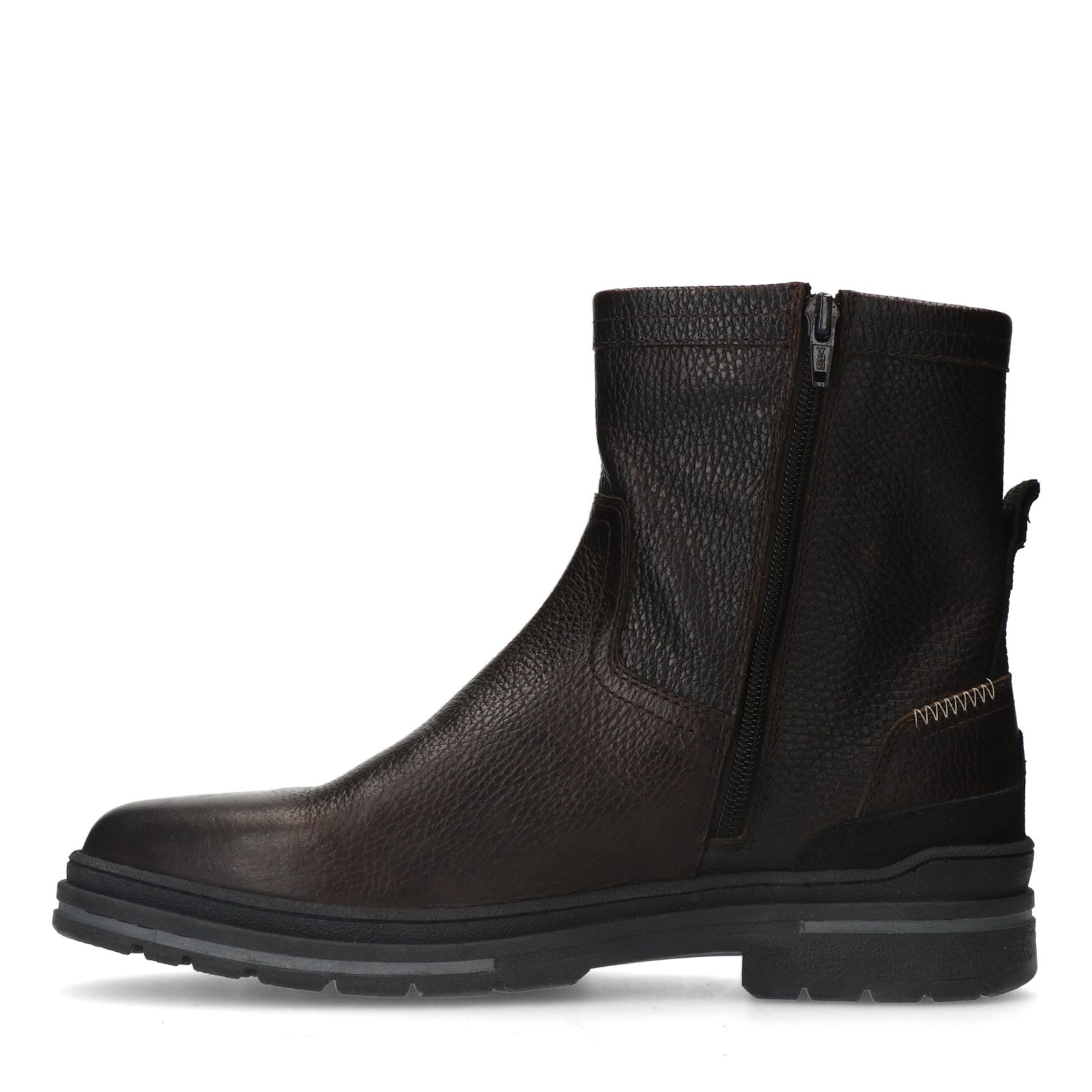 Donkerbruine leren boots