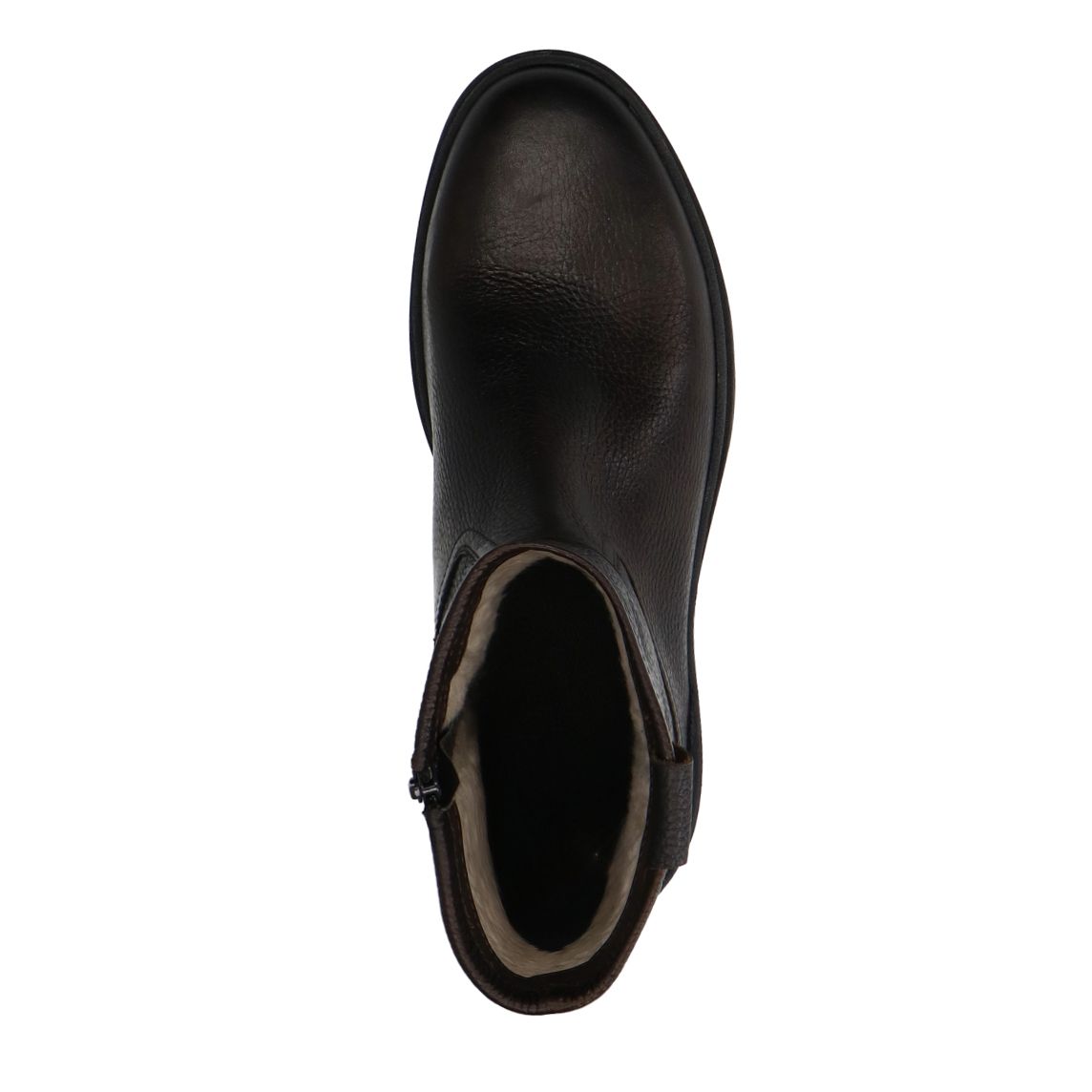 Donkerbruine leren boots