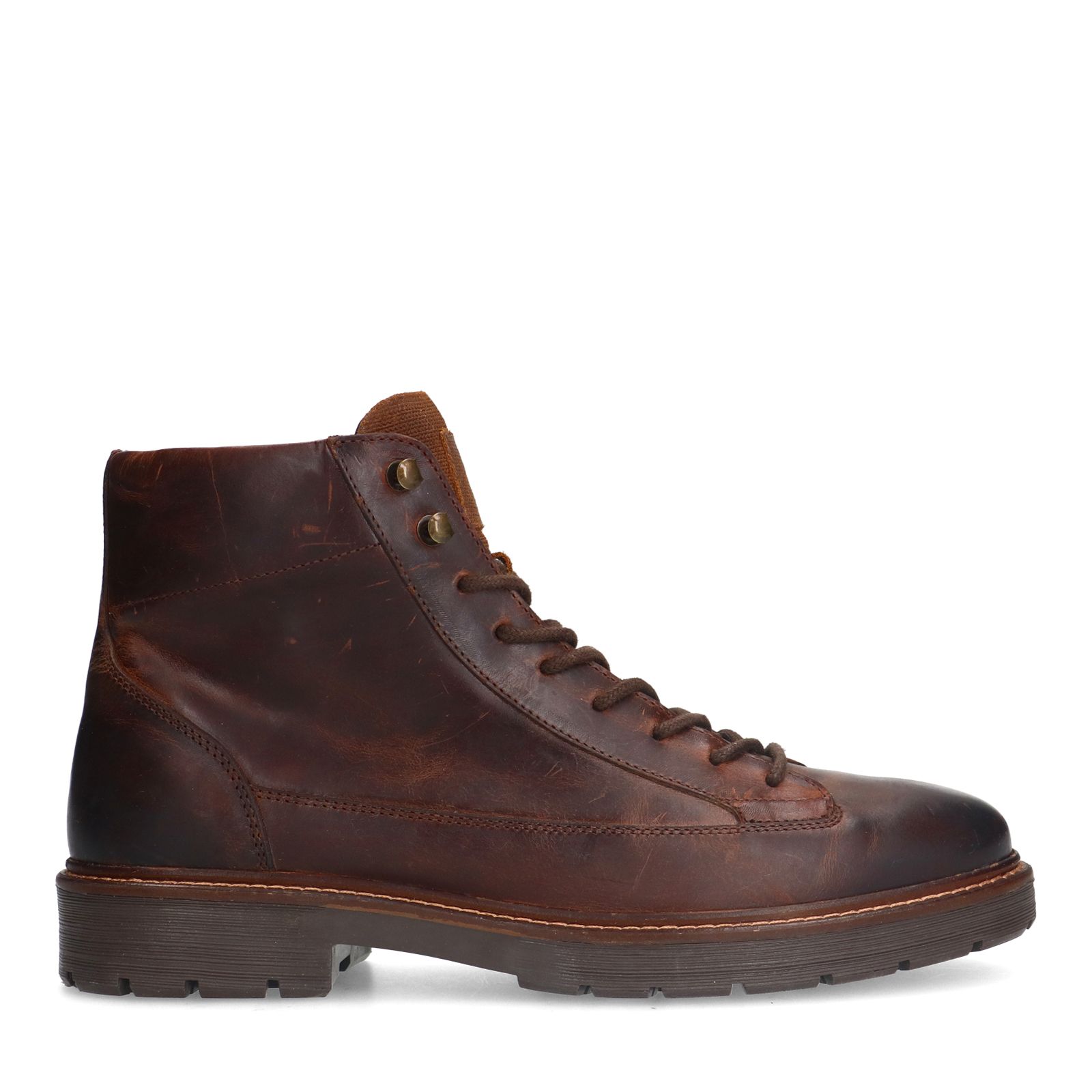 Bruine leren veterboots
