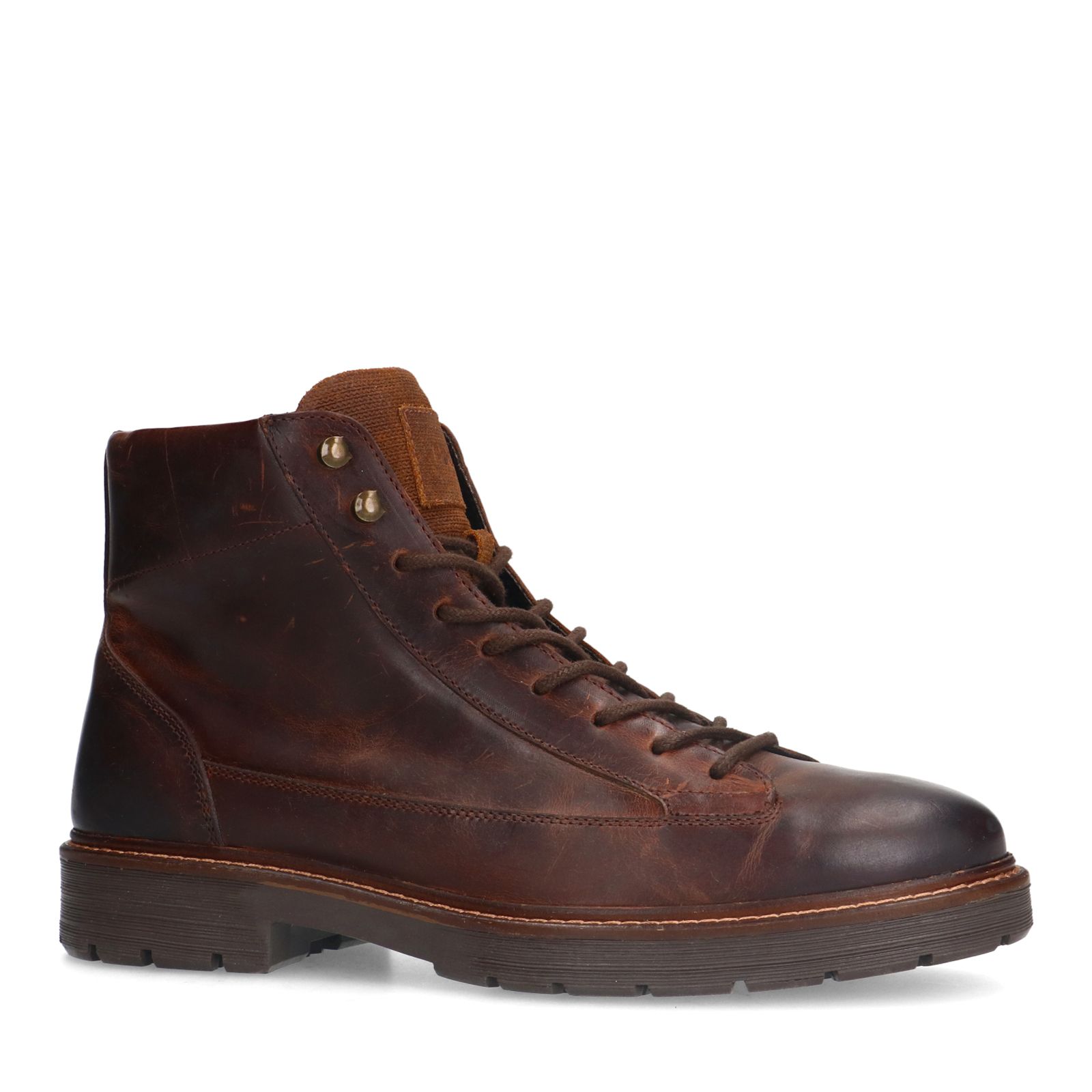 Bruine leren veterboots