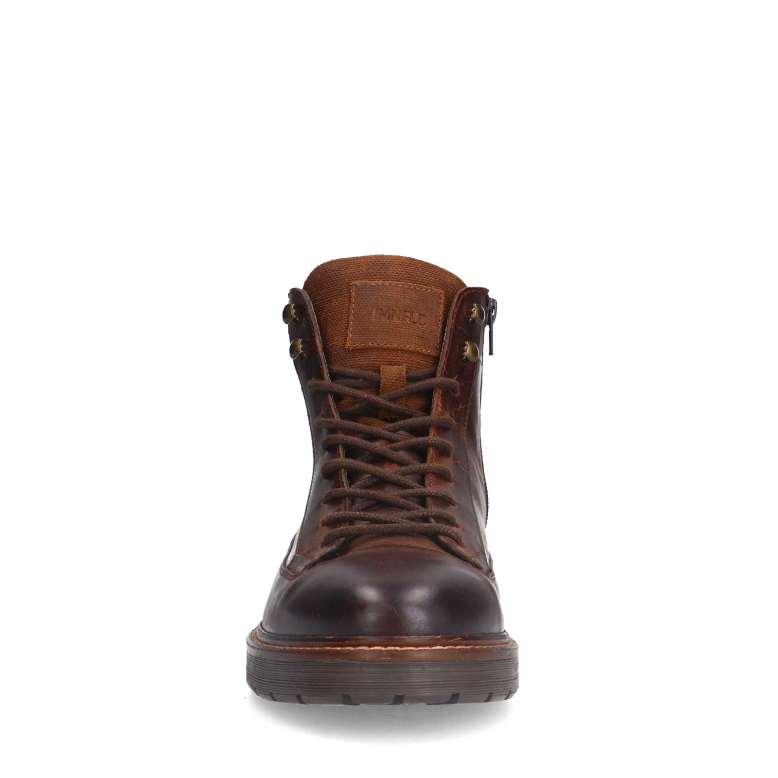 Braune Lederschnürboots