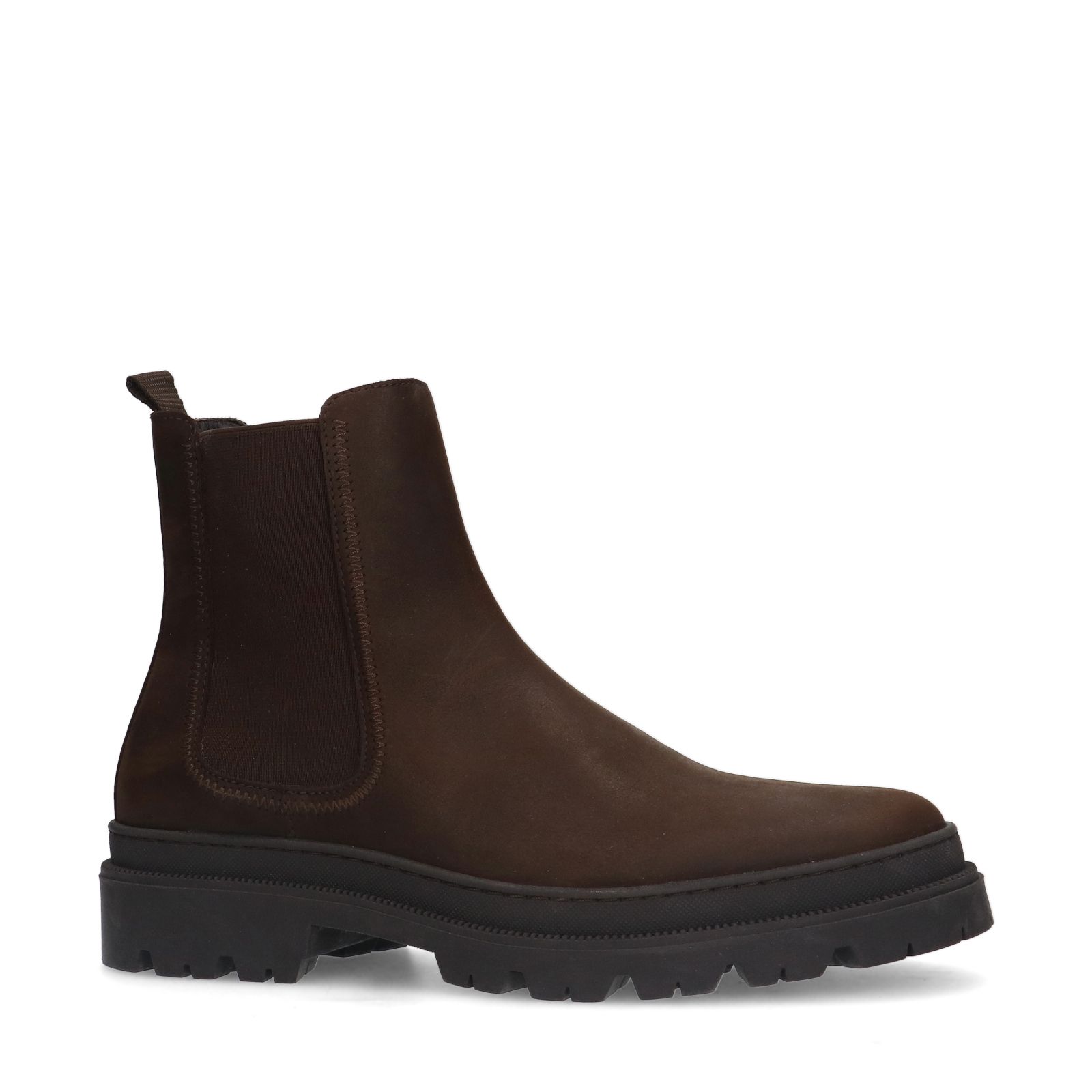 Bruine leren chelsea boots