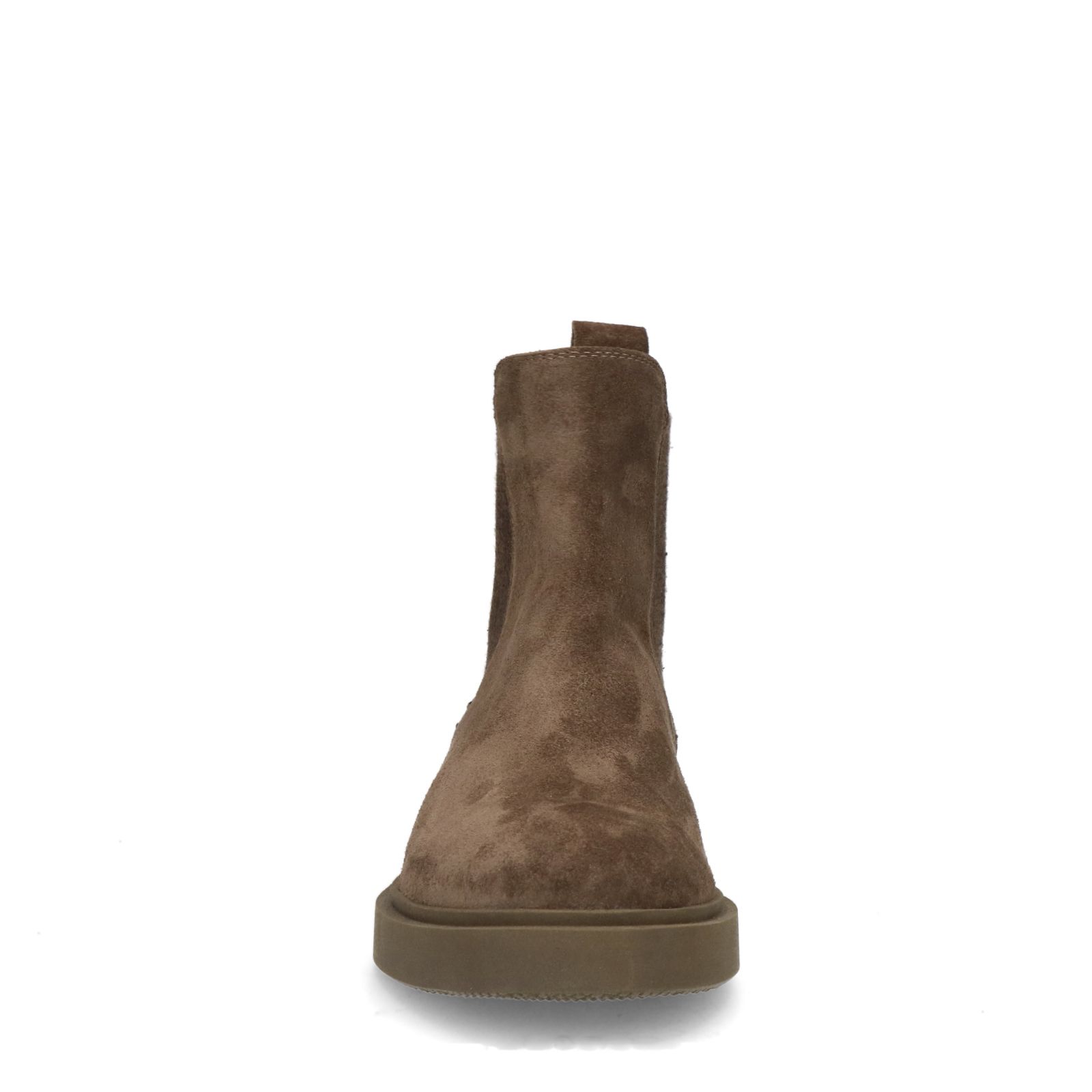 Donkerbruine suède chelsea boots