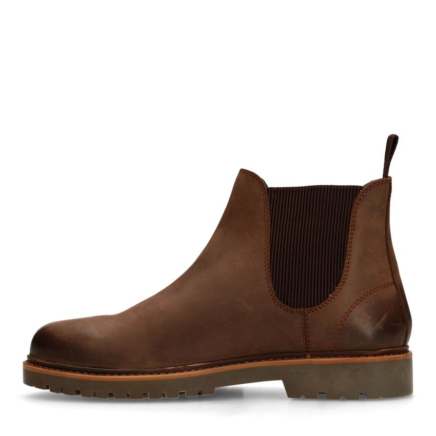 Bruine nubuck chelsea boots