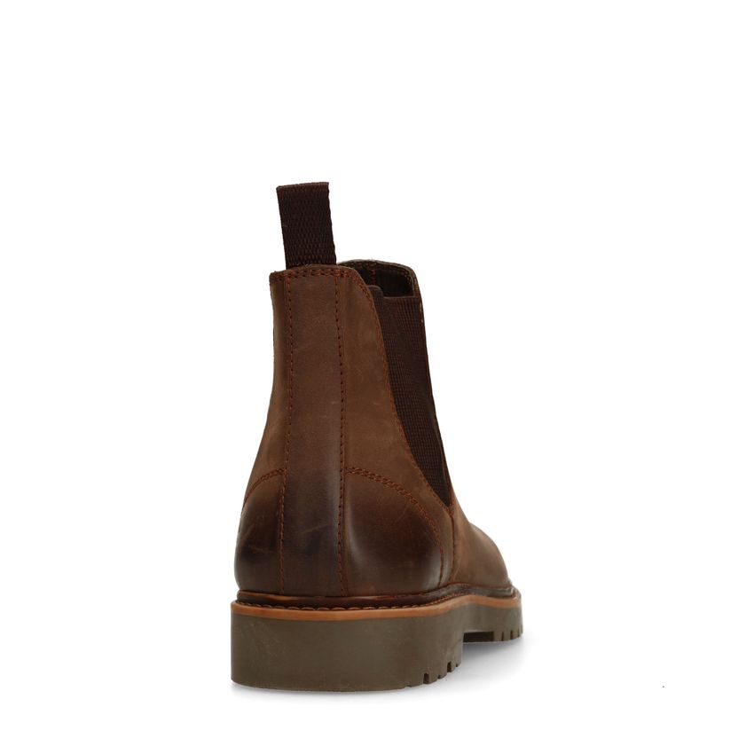 Bruine nubuck chelsea boots