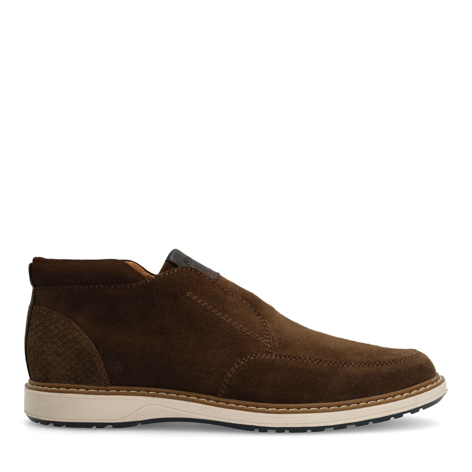 Braune Chelsea Boots aus Veloursleder