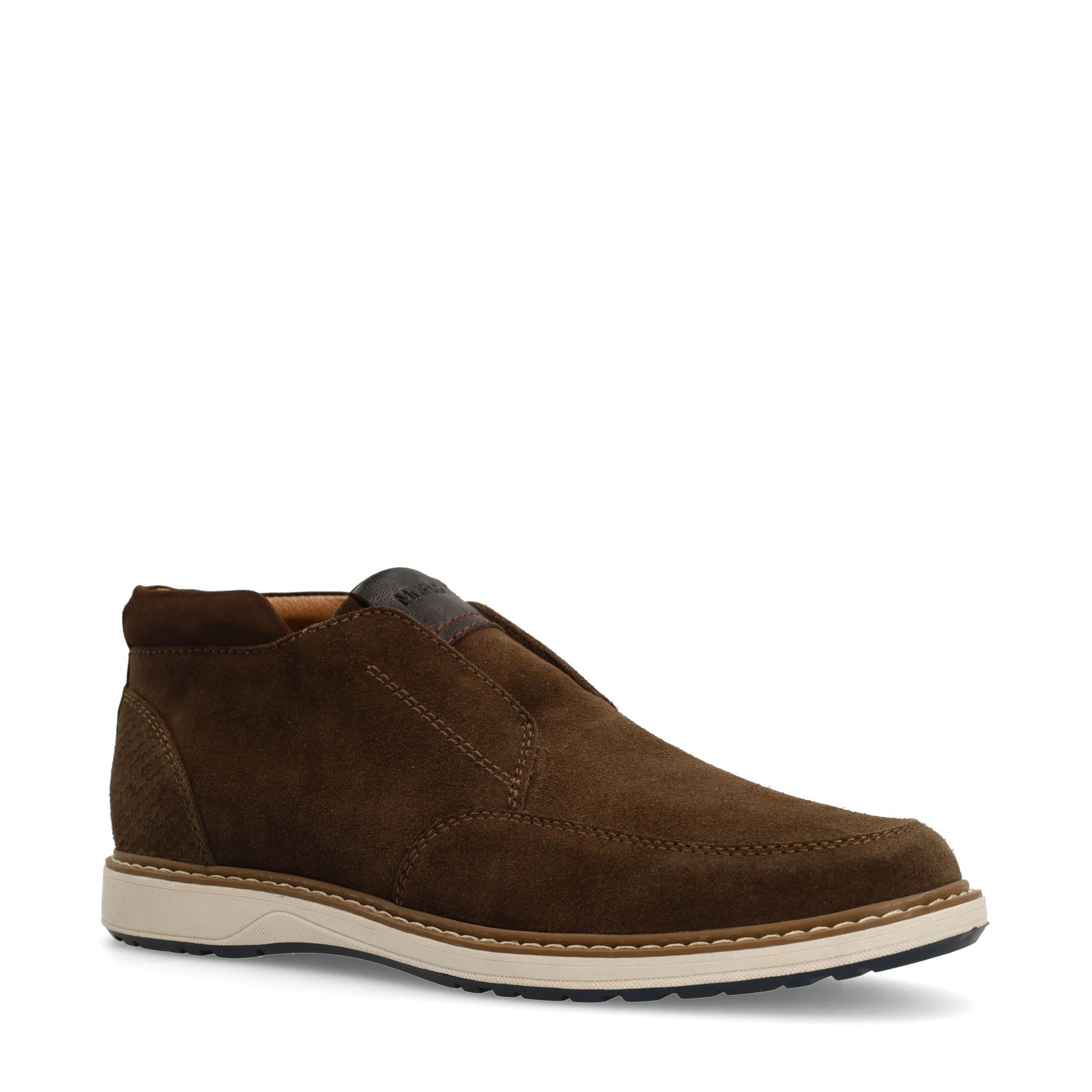 Braune Chelsea Boots aus Veloursleder
