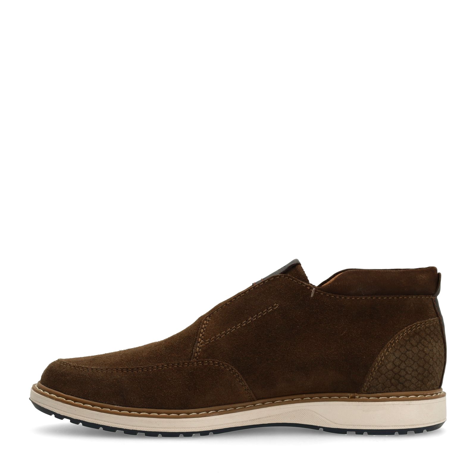 Braune Chelsea Boots aus Veloursleder