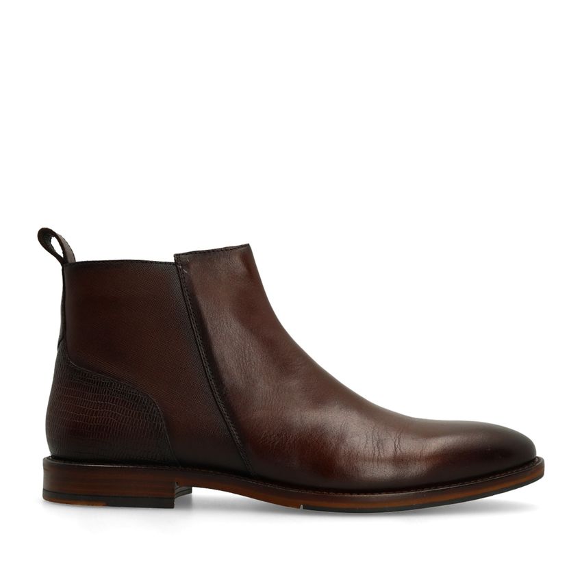 Bruine leren Chelsea boots