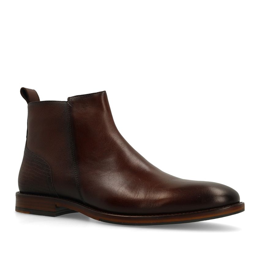 Bruine leren Chelsea boots