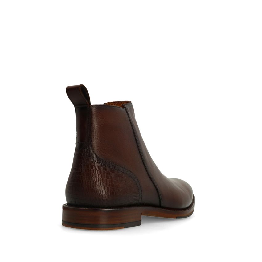 Bruine leren Chelsea boots