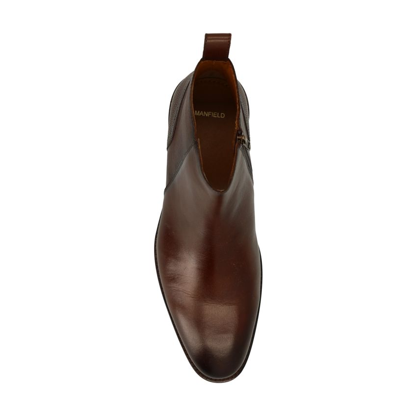 Braune Chelsea Boots aus Leder
