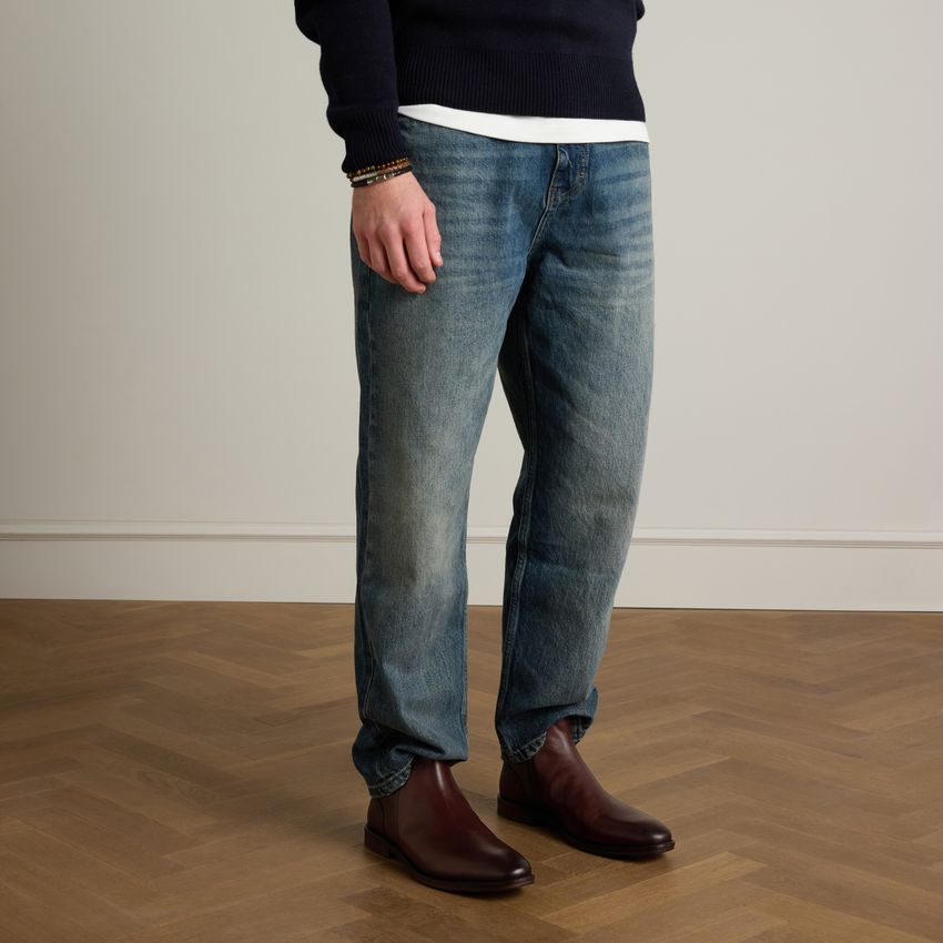 Braune Chelsea Boots aus Leder