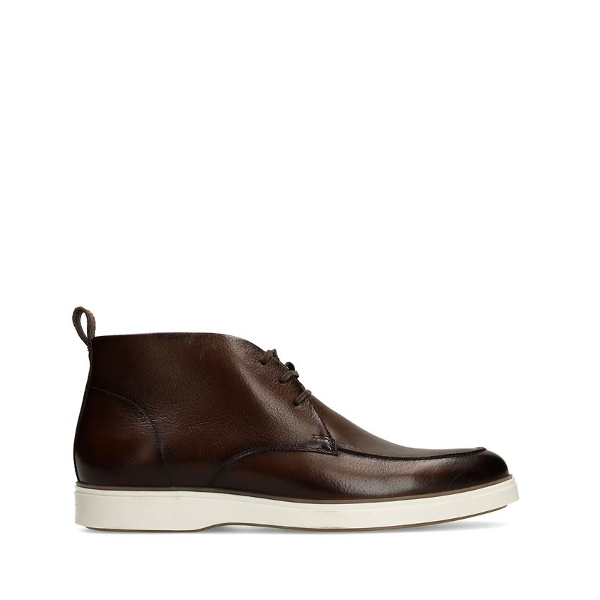 Donkerbruine leren veterschoenen