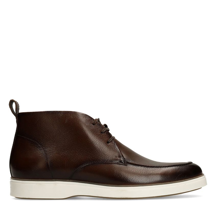 Dunkelbraune Lederschnürschuhe