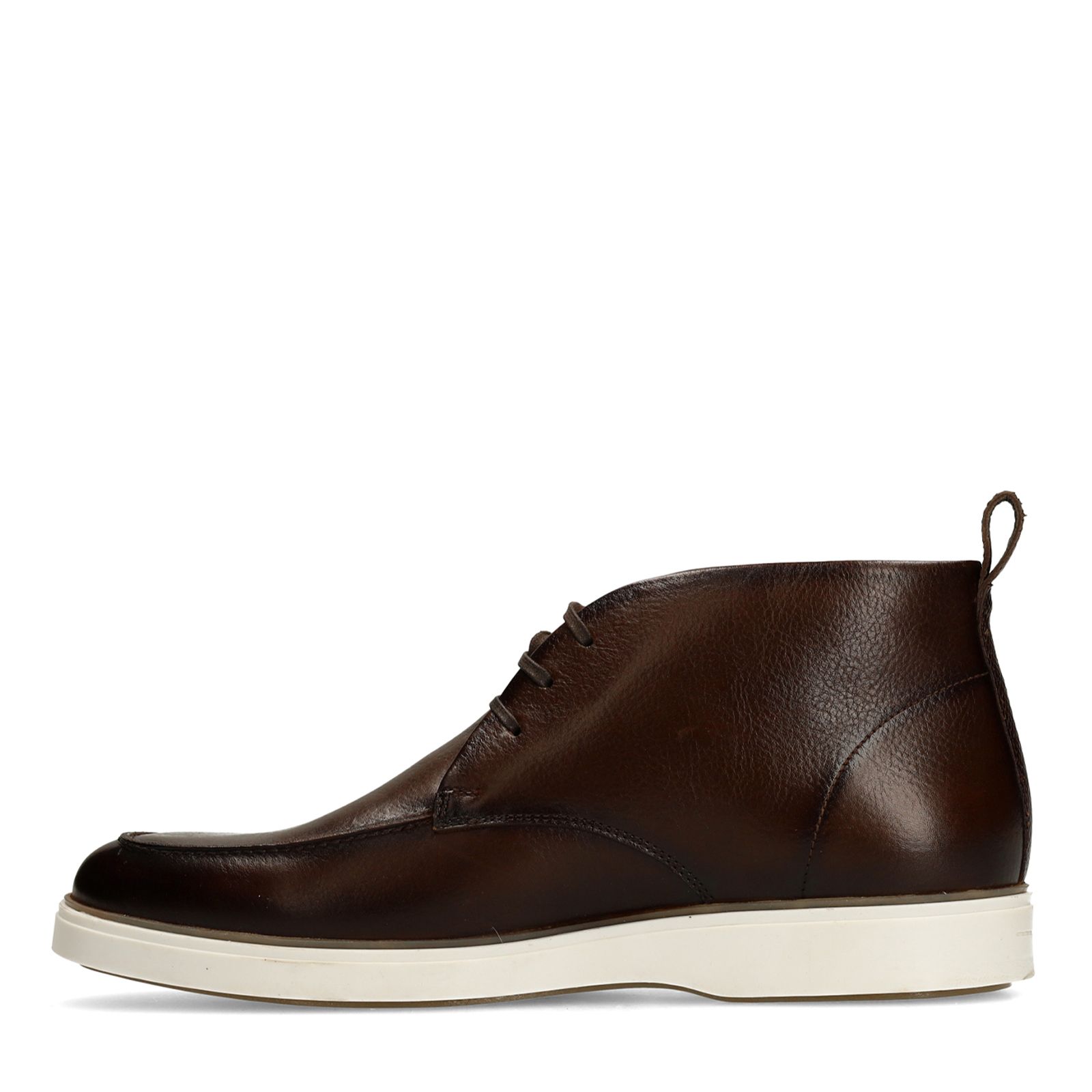 Donkerbruine leren veterschoenen