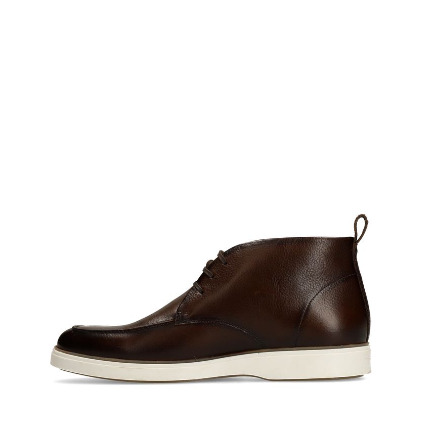 Donkerbruine leren veterschoenen
