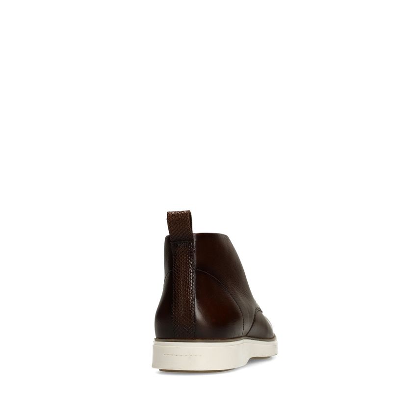 Donkerbruine leren veterschoenen