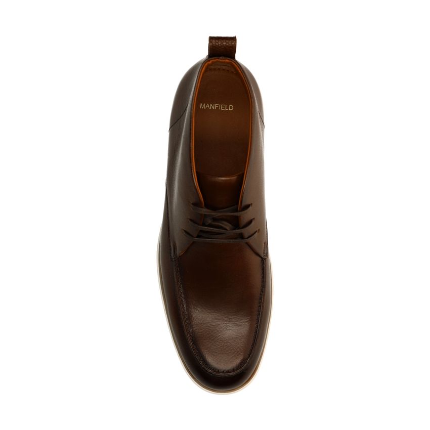 Donkerbruine leren veterschoenen