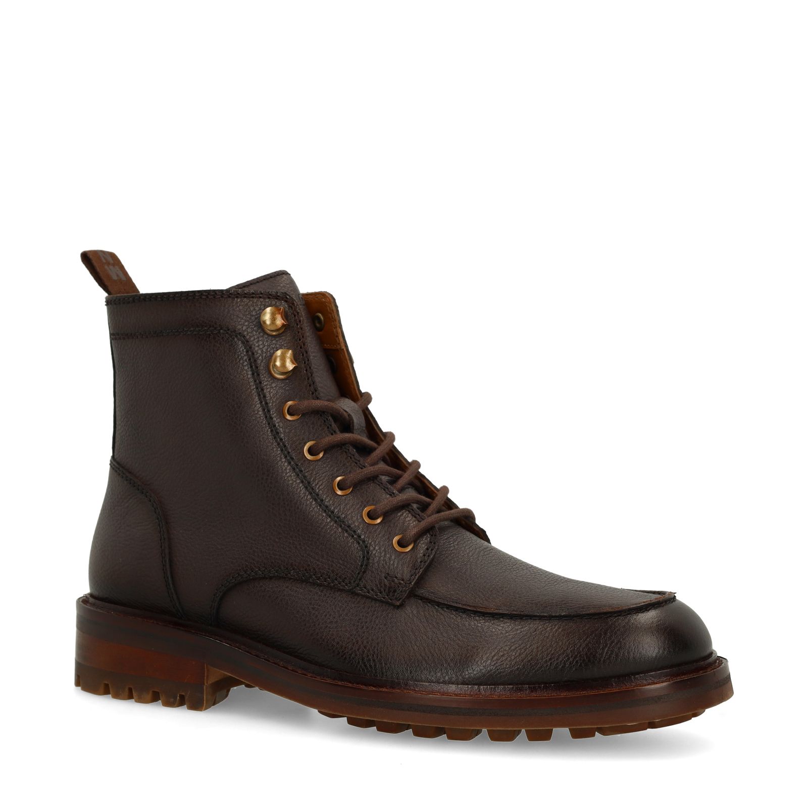 Braune Lederschnürboots