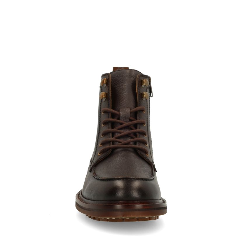Braune Lederschnürboots