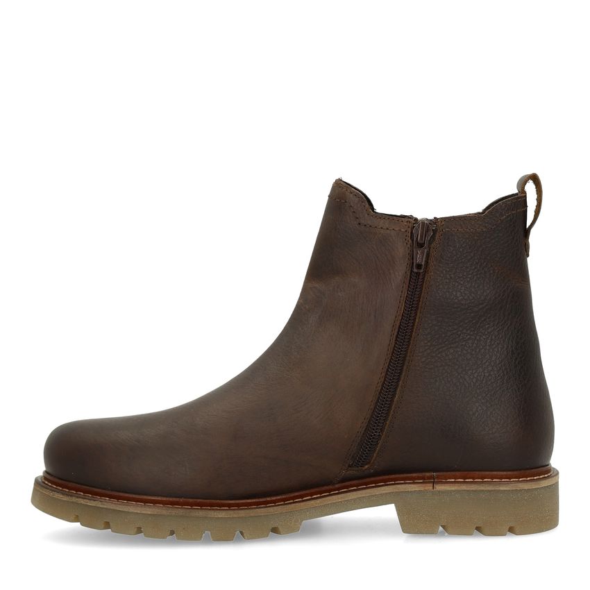 Bruine leren chelsea boots
