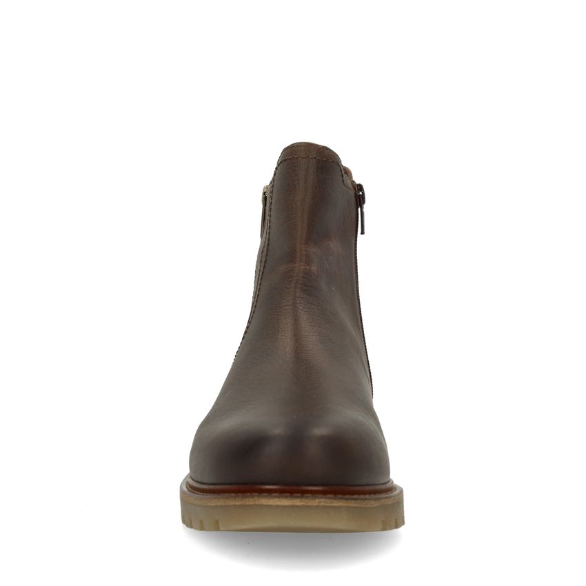 Bruine leren chelsea boots