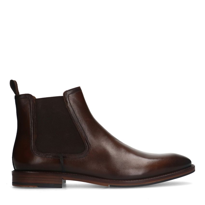 Braune Chelsea Boots aus Leder