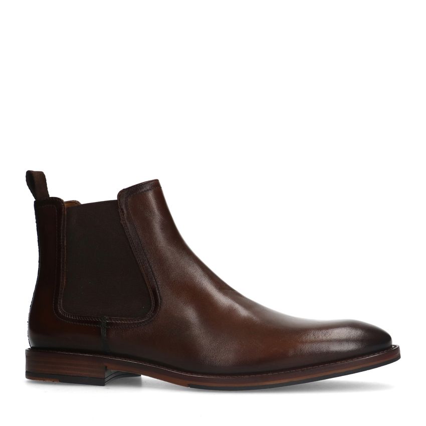 Braune Chelsea Boots aus Leder