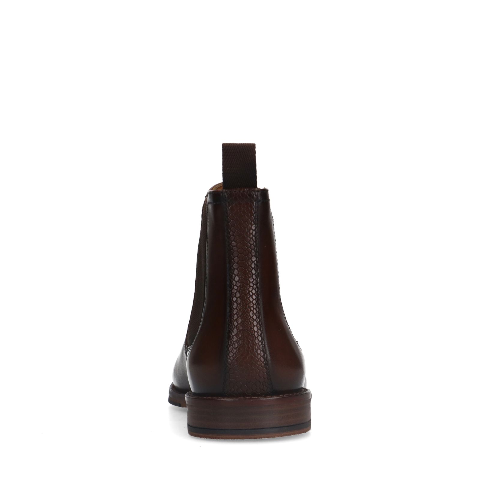 Bruine leren chelsea boots