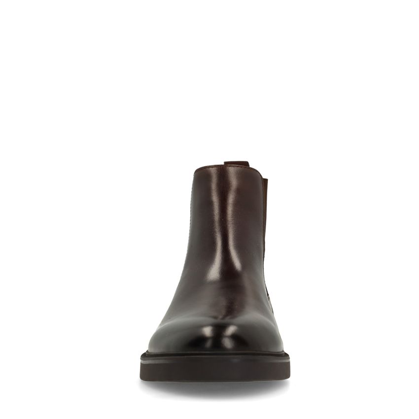 Bruine leren chelsea boots