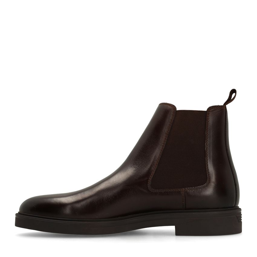 Bruine leren chelsea boots