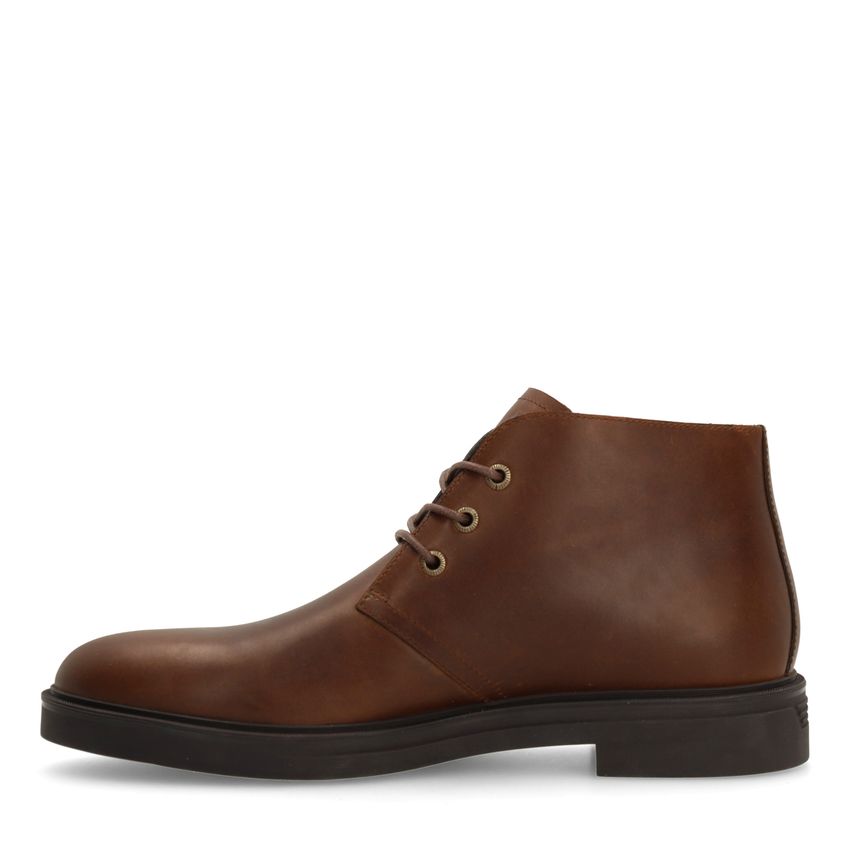 Braune Lederschnürboots