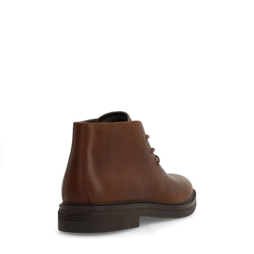 Braune Lederschnürboots