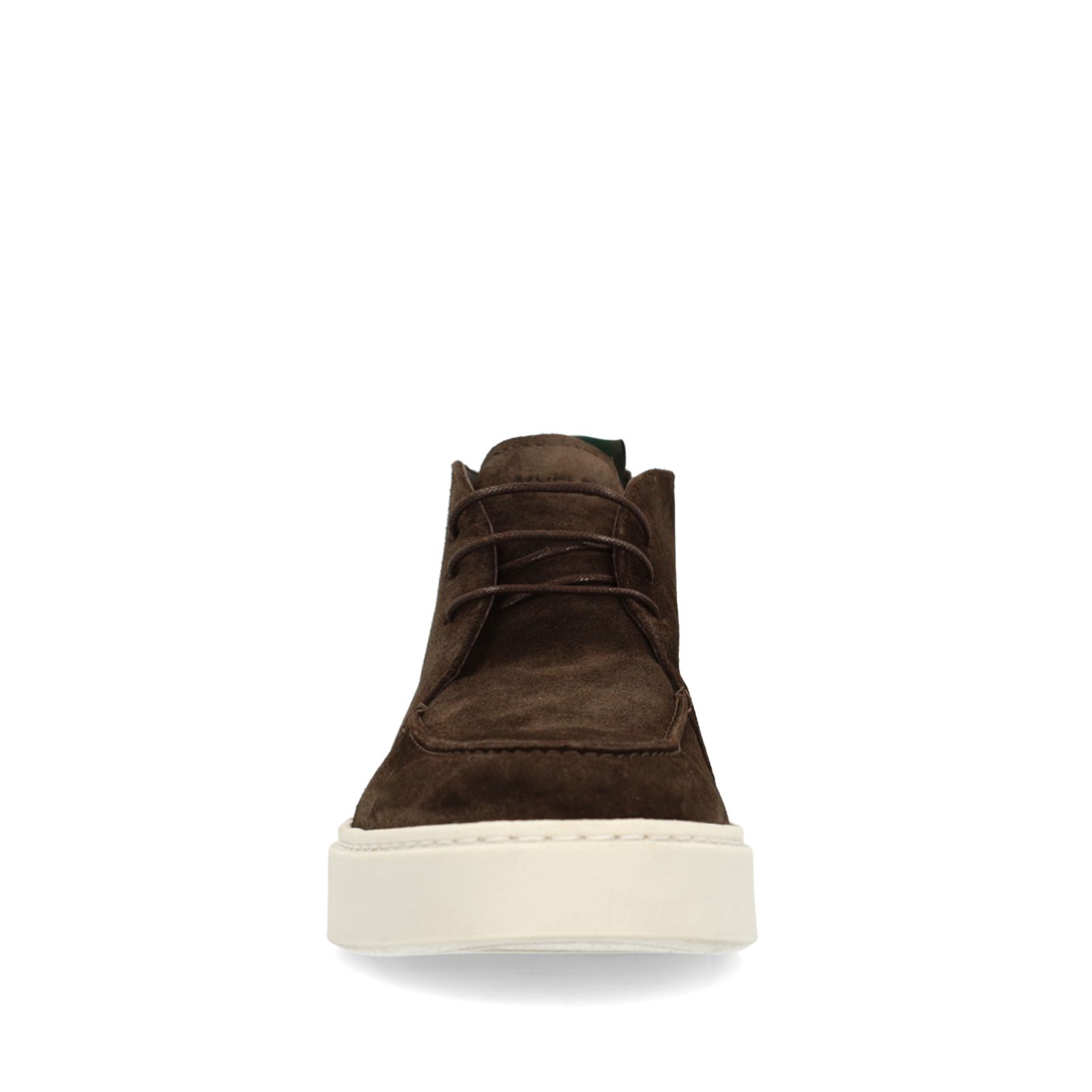 Braune Schnürboots aus Veloursleder