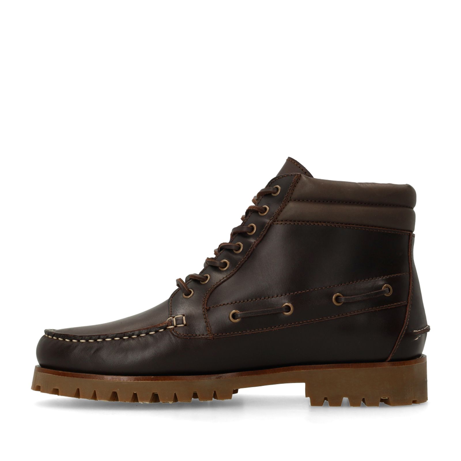 Dunkelbraune Lederschnürboots