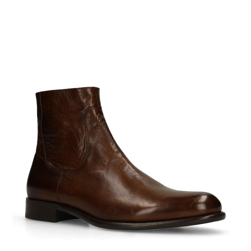 Bruine leren boots
