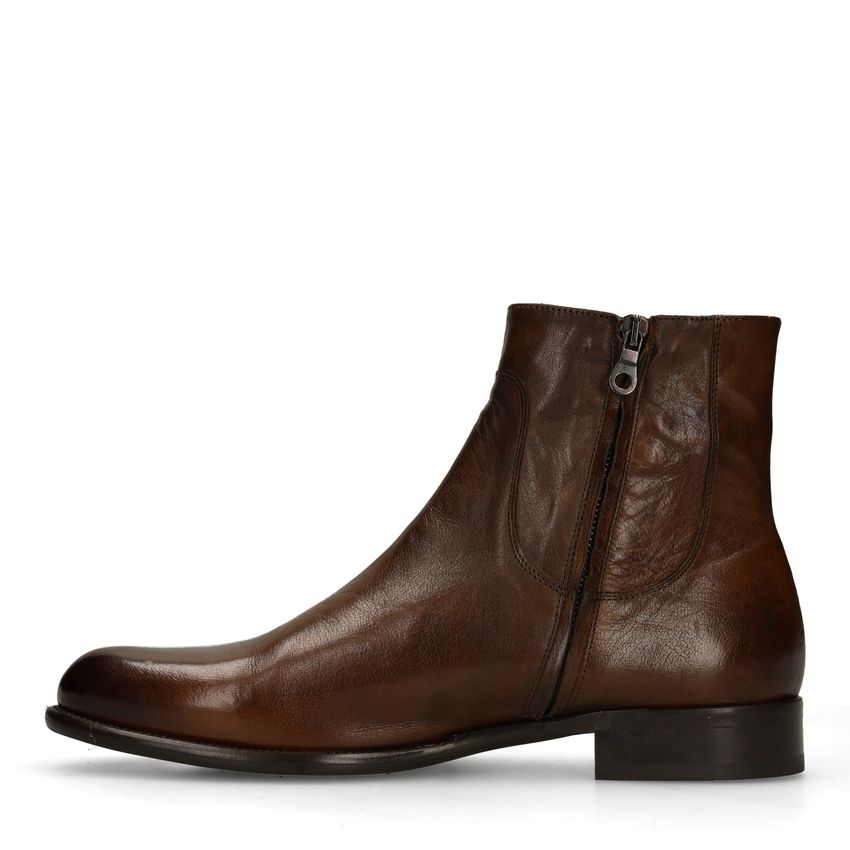 Bruine leren boots