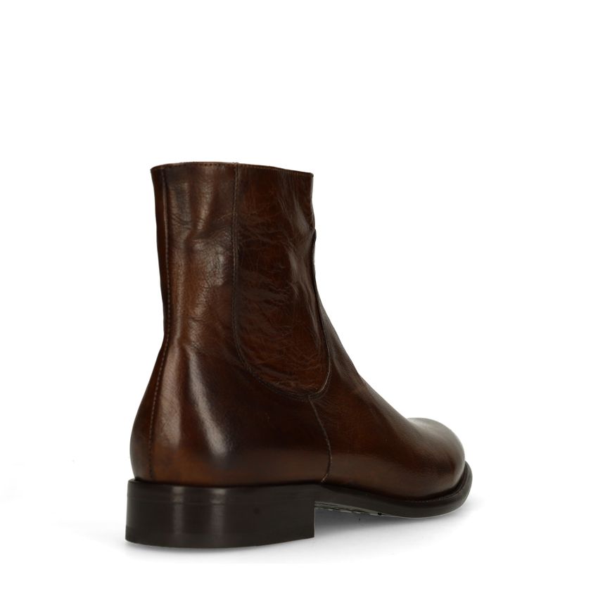 Bruine leren boots