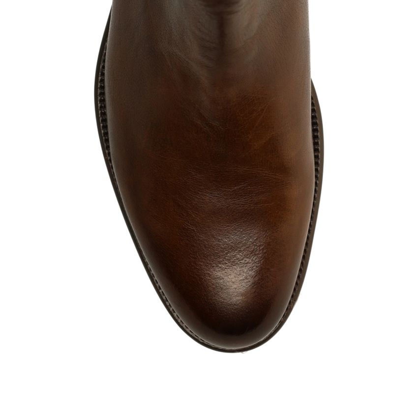 Bruine leren boots