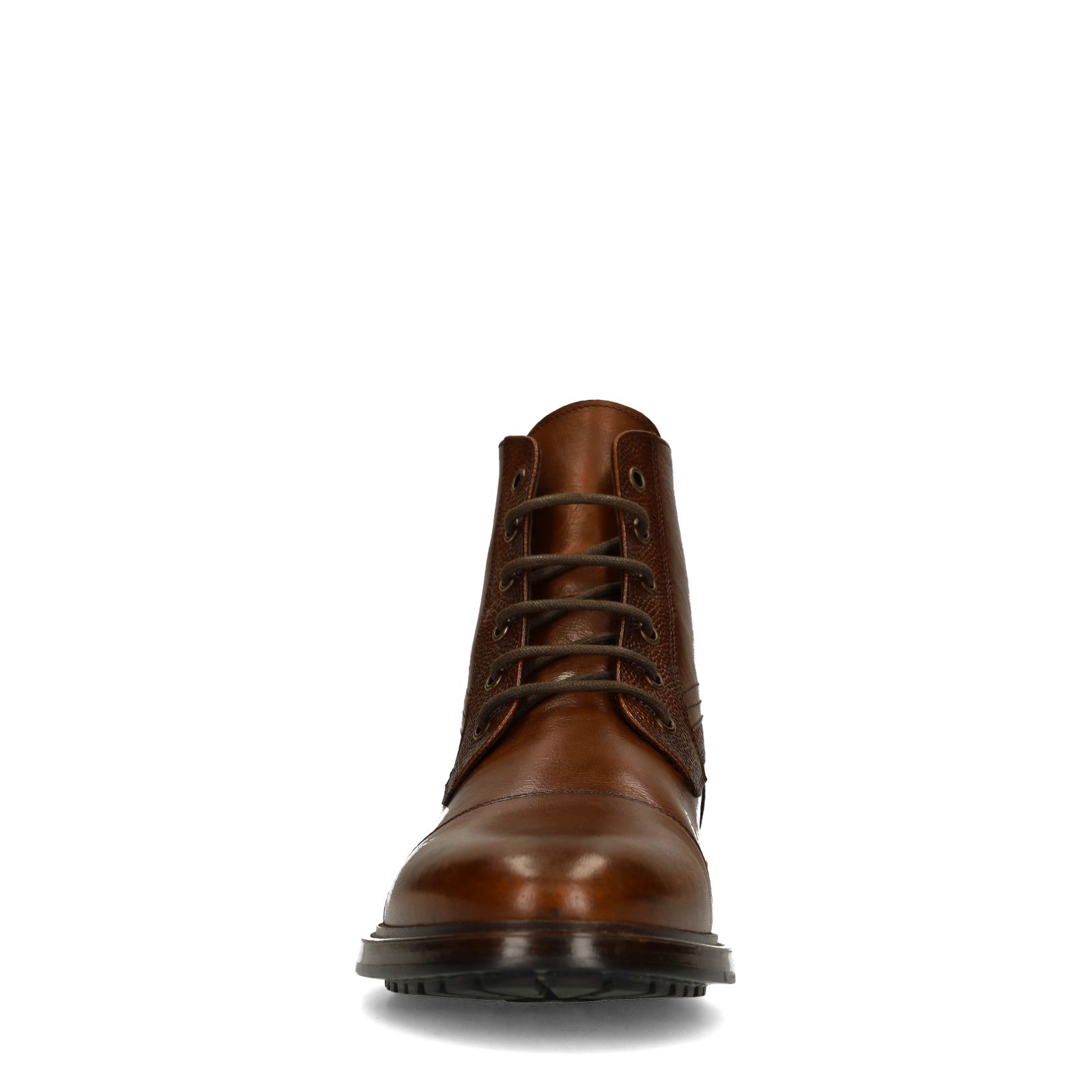 Braune Lederschnürboots