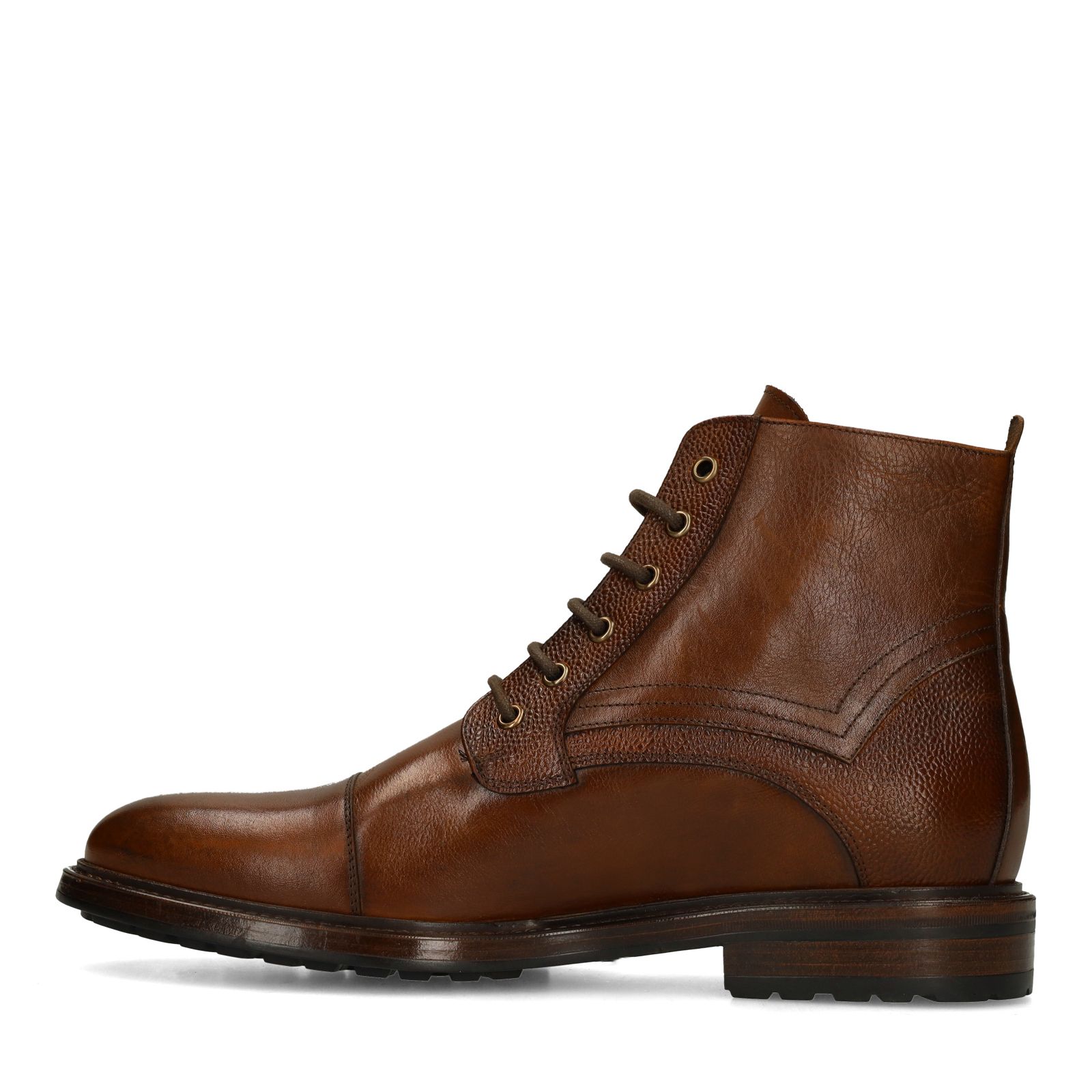 Braune Lederschnürboots