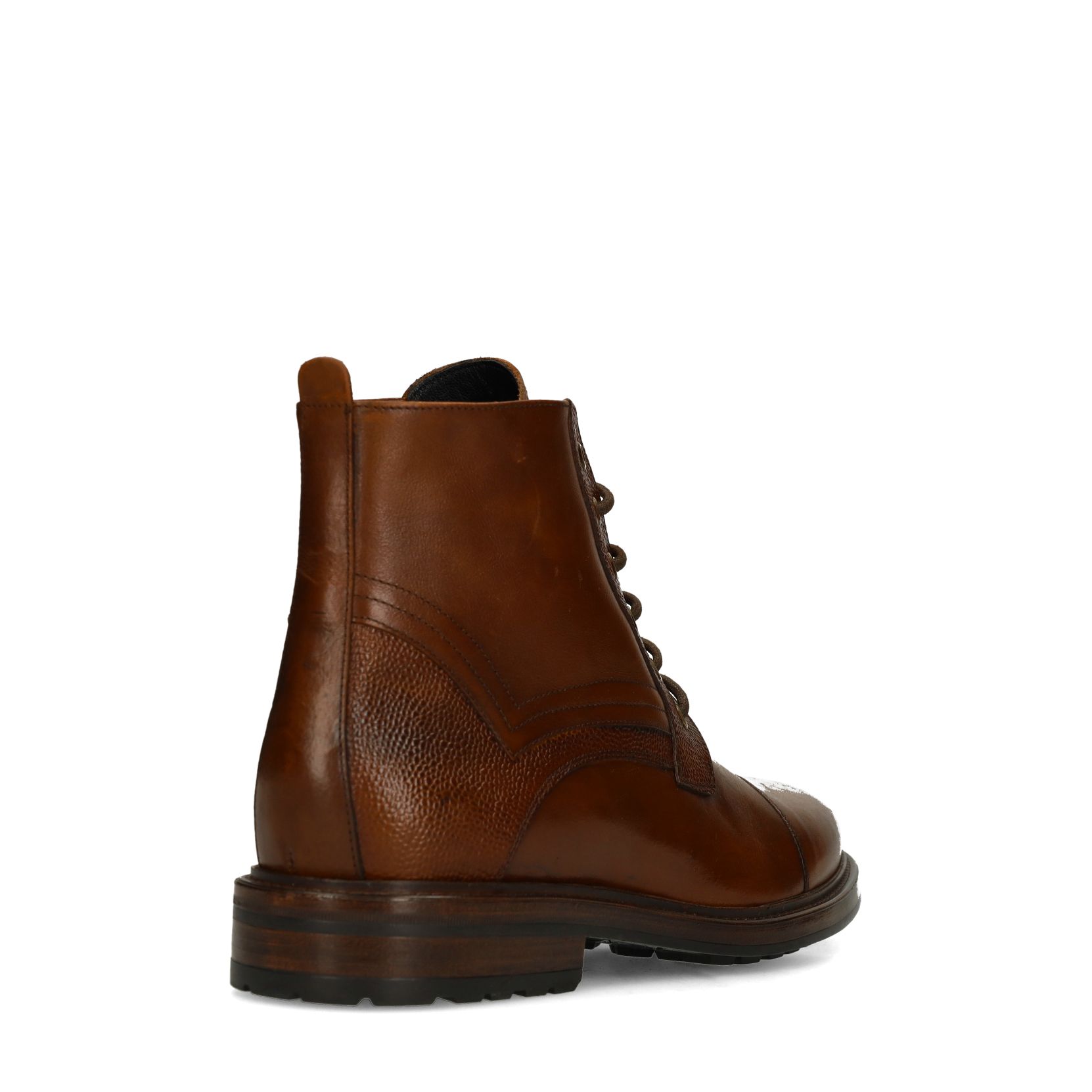 Braune Lederschnürboots