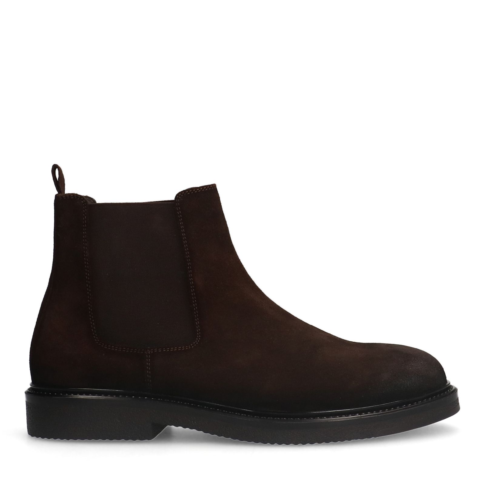 Braune Chelsea Boots aus Veloursleder